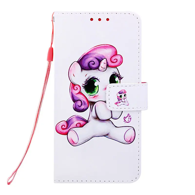 Playful Pony Роскошный Винтажный чехол для телефона LG W10 W30 Aristo 2 Plus LV3 Stylo 5 4 Q Stylus 4 кожаный бумажник художественный откидной Чехол D03Z - Цвет: Playful Pony