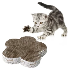 

Cat Scratch Board Cat Toy Double-sided Durable Pet Scratcher Pad Bed Mat with Catnip Toy Claw Care Toy Cardboard Pet Supplies