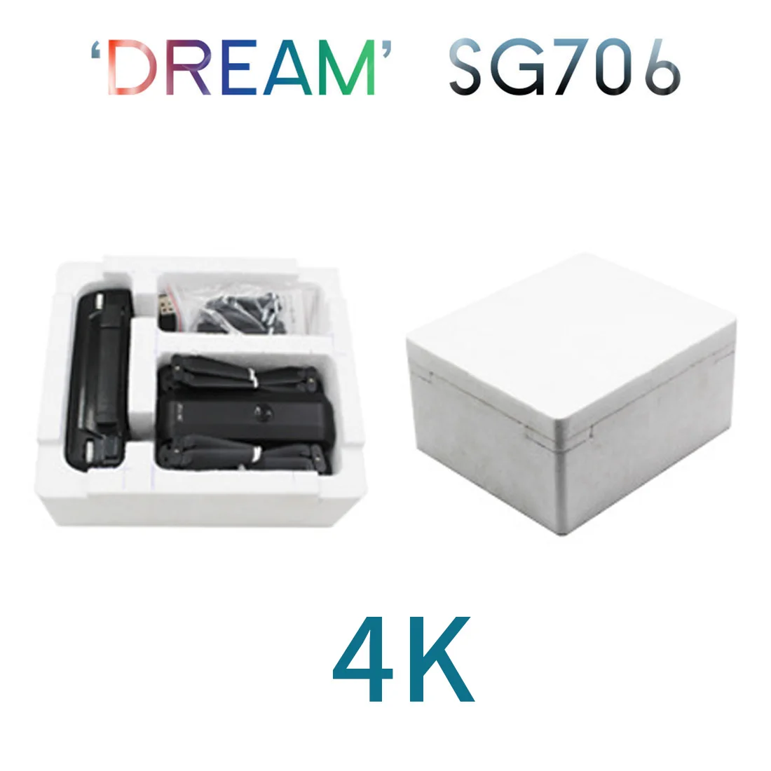 4K Дрон SG706 1080P HD Двойная камера Широкоугольный wifi FPV складной Радиоуправляемый квадрокоптер оптический поток вертолет Дрон игрушка