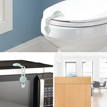 

3pcs/Lot Drawer Door Cabinet Cupboard Toilet Safety Locks Baby Kids Safety Care Plastic Locks Straps Infant Baby Protection