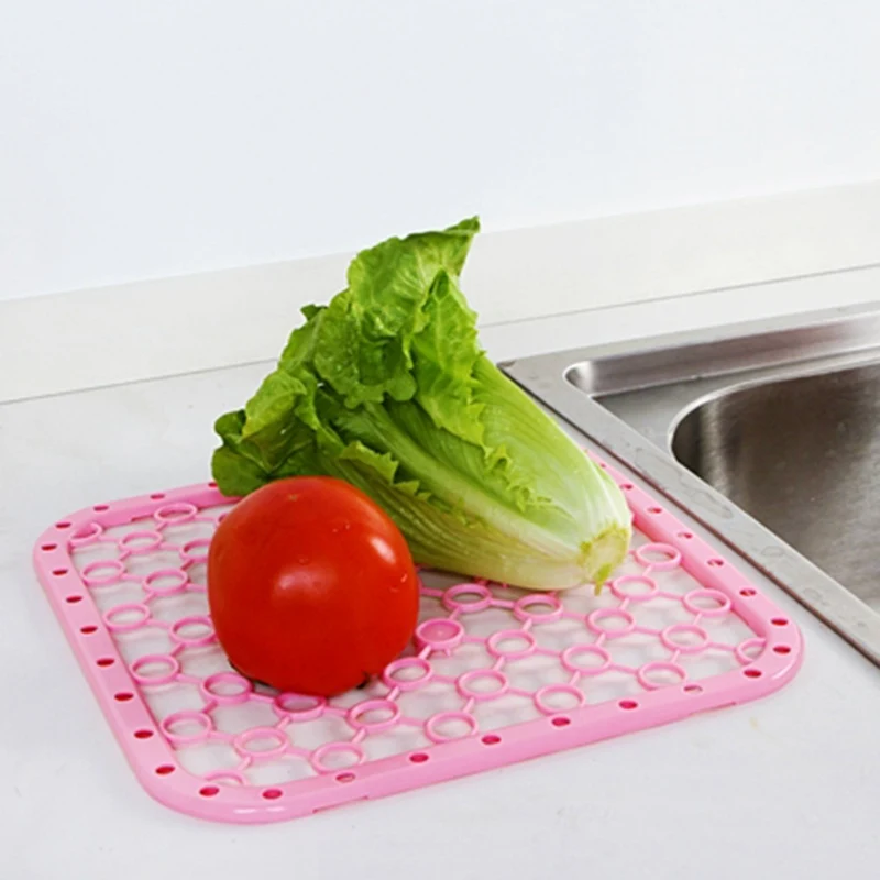 Противоскользящая многофункциональная накладка овощи фрукты теплоизоляция для посуды раковина сушилка практичная кухня висячие квадратные