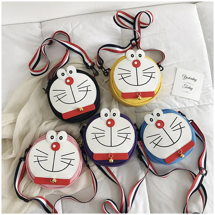 Doraemon мультфильм маленькая круглая сумка новая Корейская версия тренда милая девушка цепь плеча Сумка