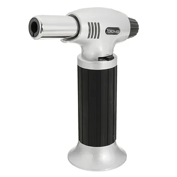 

Aluminum Alloy Cooking Torch Refillable Kitchen Tetrane Culinary Burner Creme Brulee Blowtorch Outdoor Picnic BBQ Tool