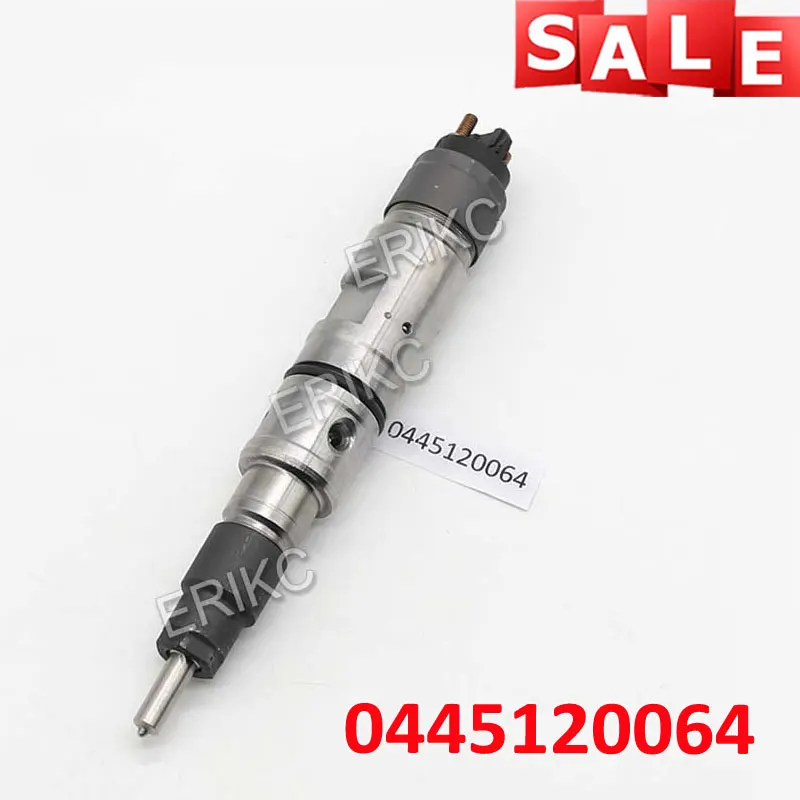 ERIKC 0986435529 GENUINE AND BRAND NEW DIESEL FUEL COMMON RAIL INJECTOR NOZZLE 0445120064 FOR VOLVO Deutz EC350D D8K ENGINE