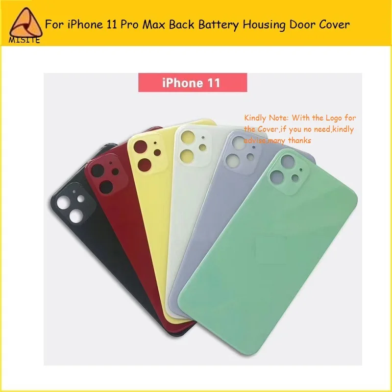 1 шт. стеклянный корпус задняя крышка для iPhone 11 Pro Max Задняя крышка батареи Задняя Дверь Корпус чехол Замена