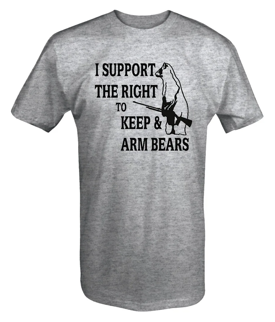 2019 г. лидер продаж футболка из 100 и хлопка с надписью support The Right To Keep & Arm Bears забавным