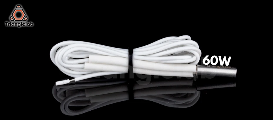 60w, com cabo 100cm, para v6 hotend vulcão mk8 mk9 cr-10 ender 3