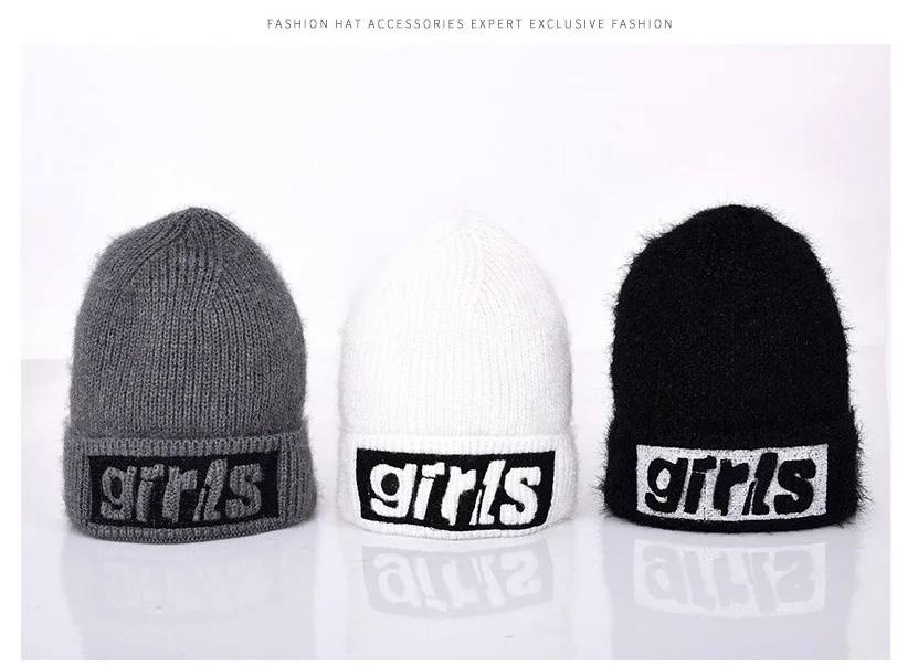 Женские зимние шапки, утолщенная шерстяная шапка, милая вязаная шапка из ворса, теплая шапка для отдыха