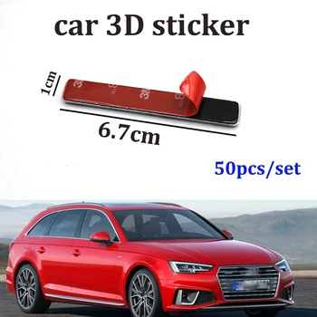 

50pcs Car Emblem Sticker Auto Abarth Body Sticker Front Hood Badge Rear Boot Label car styling for A5 A6 A7 A8 Q1 Q3 Q5 Q7 TT R8