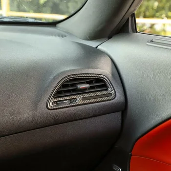 

4pcs Center Console Air Condition Outlet Vent Trim For Dodge Challenger 2015-19