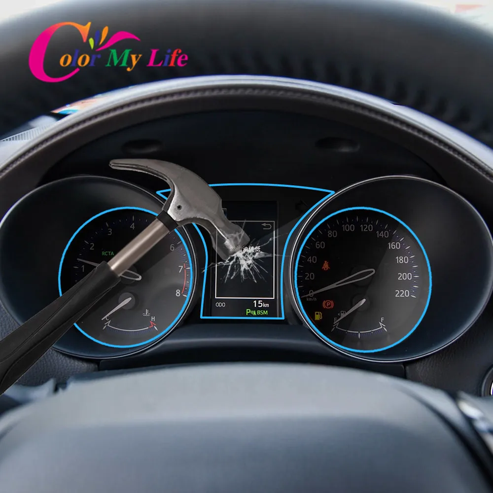 Приборная панель автомобиля защитная пленка для экрана для Toyota C-HR авто Интерьер приборной панели мембрана Защитная пленка tpu(термополиуретановая пленка) автомобильные аксессуары
