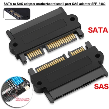 

For Windows XP/7/8/10 1pc SAS 29Pin Female to SATA 22Pin Male Adapter Durable Straight Head Computer Adapters Converter Pohiks