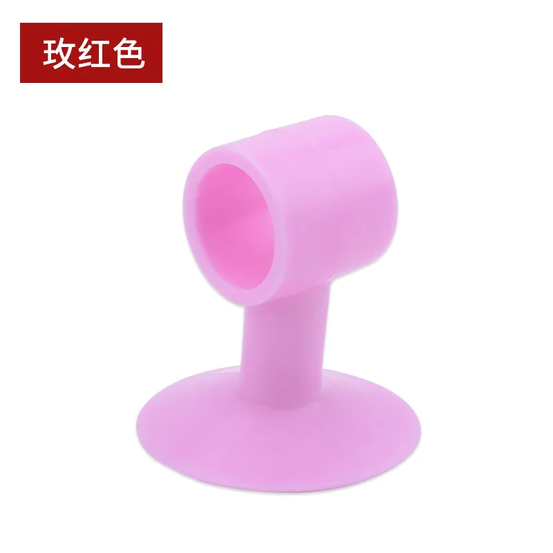 Pink 1pcs Self Adhesive Wall Protector Door Handle Crash Pad Bumper Guard Silicone Anticollision Sucker Stopper Dropshipping - Цвет: Pink