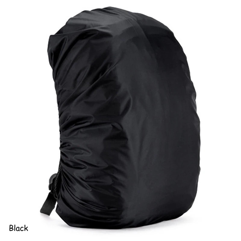 BLACK 35L 45L 70L рюкзак непромокаемый дождевик пылезащитный дорожный Рюкзак Портативный походный чехол водонепроницаемый чехол 1 шт - Цвет: BLACK