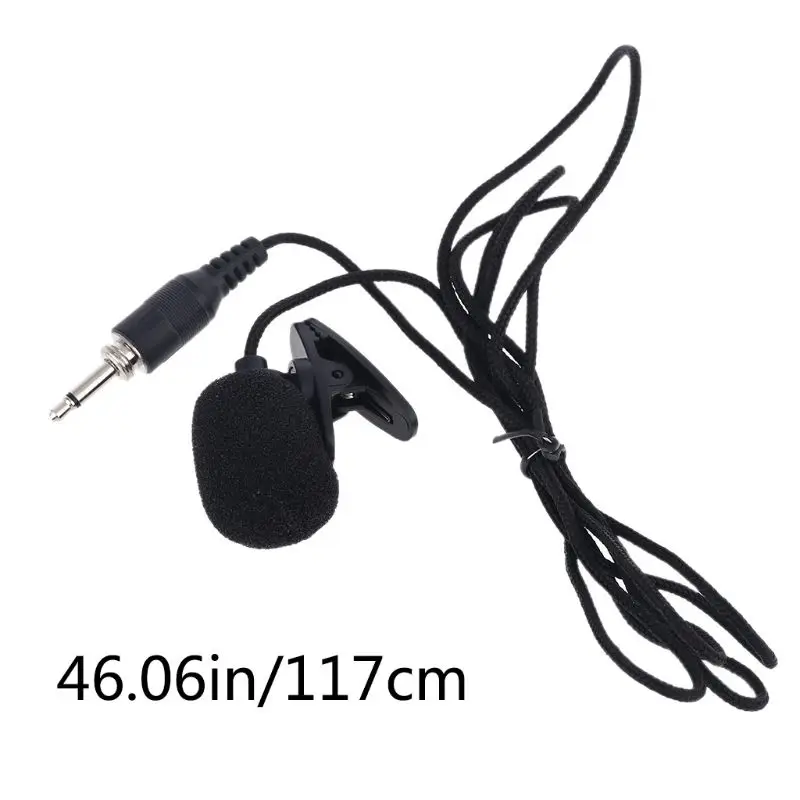 

Universal Portable Mini Microphone Headset Lapel Lavalier Clip 3.5mm Microphone for Speech Teaching Conference Guide Studio Mic