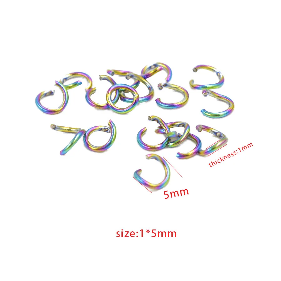 200pcs Stainless Steel Open Jump Rings 4mm 5mm 6mm Split Rings Connectors  for Jewelry Making DIY