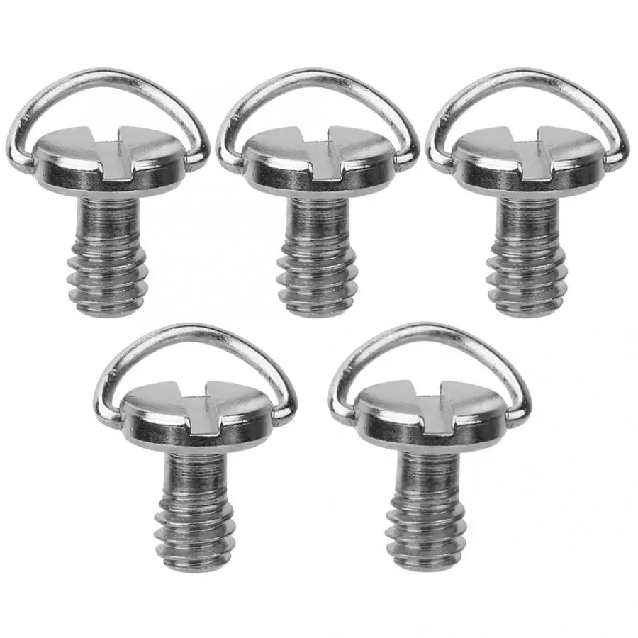 

5PCS 1/4 Camera Screw for Quick Release Plate 1/4inch Folding C-ring Adapter Tripod Monopod Camera Plate