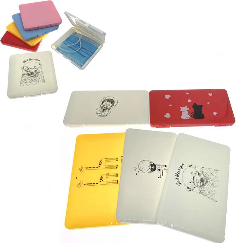 

PP Mask Storage Box mask holder Portable Dust-Proof Moisture-Proof Children's Student Mask Box Available in multiple colors