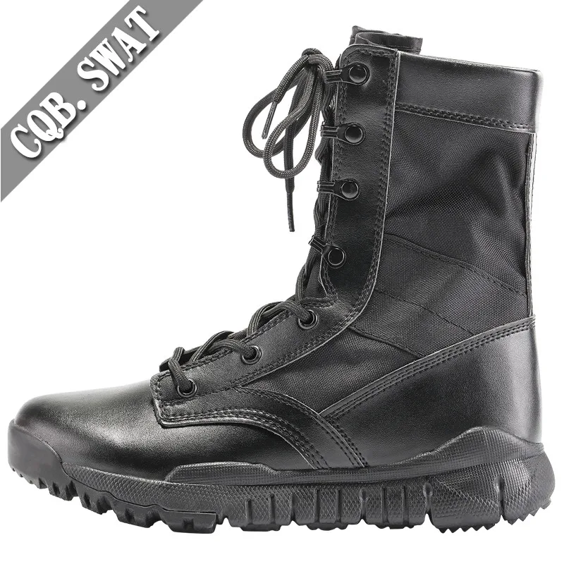 6 Summer breathable military men's ultra-light combat boots men 07 breathable high-end tactical Martin land combat tooling boots - Цвет: 6