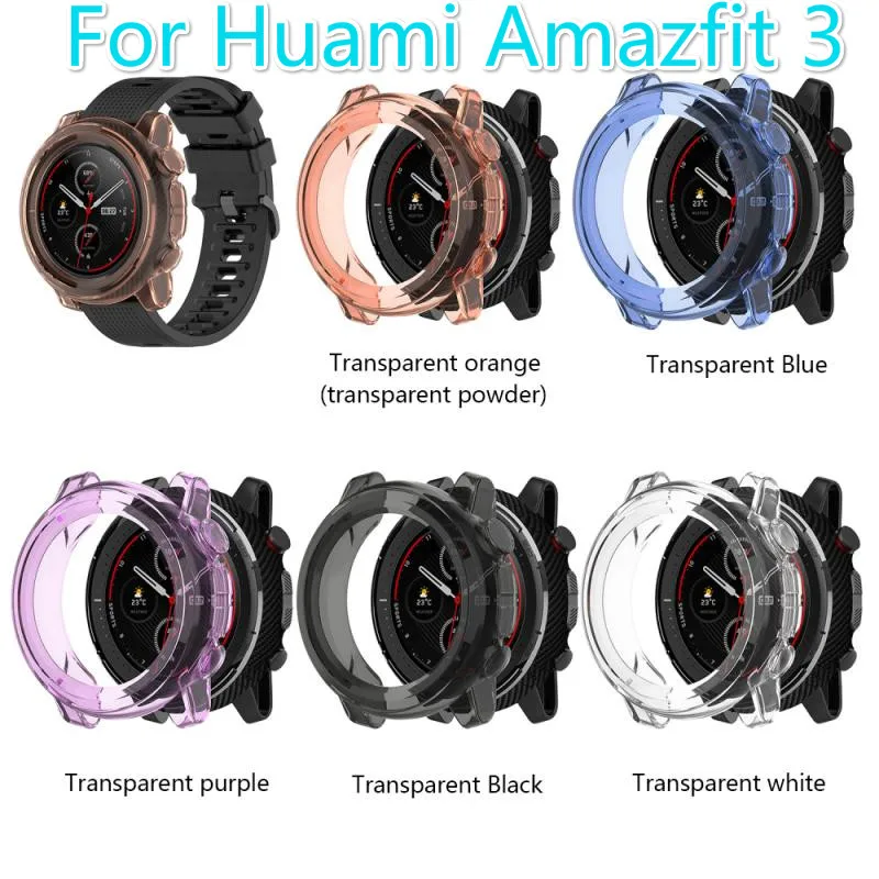 2020 TPU Soft Protective Case For Huami Amazfit 3 Smart Watch A1928 Bracelet Accessories Cover TXTB1 | Электроника