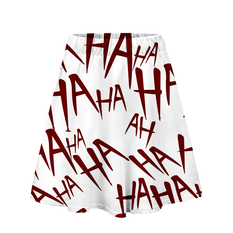 Frdun tommehaha joker, 3D юбка,, новинка, для девушек, повседневная, летняя, трендовая, модная, женская, повседневная юбка, крутая, летняя, модная, стильная