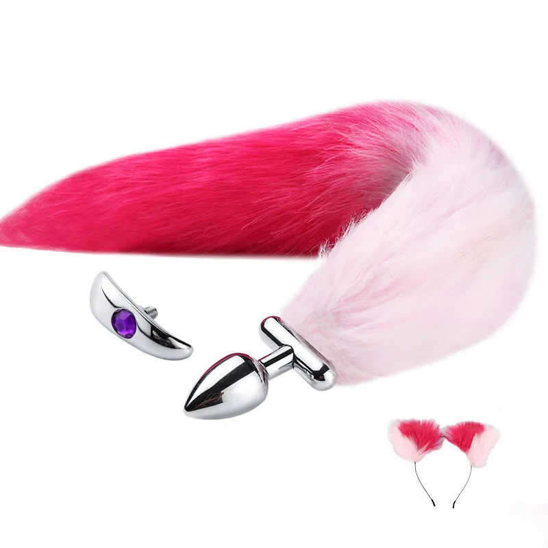 Аниме для косплея сексуальный костюм лисы металлический анальный штекер