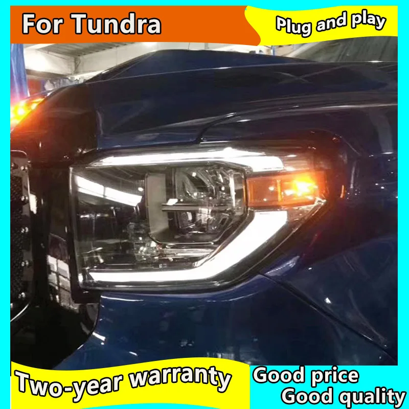 Головной фонарь для Toyota Tundra- светодиодный фары для Sequoia- светодиодный фары все светодиодный DRL фары в сборе
