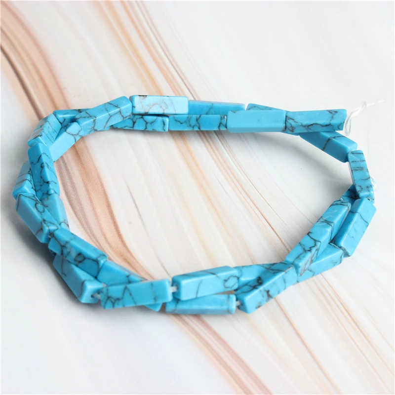 Linxiang модные натуральные разноцветные кубовидные свободные бусины DIY браслет ожерелье серьги шпильки аксессуары