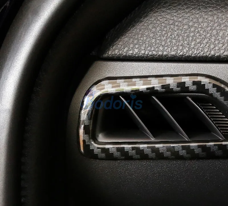 Для Toyota RAV4 XA50 углеродное волокно цвет Интерьер приборной панели вентиляционное отверстие переменного тока крышка панели отделка автомобиля аксессуары для укладки