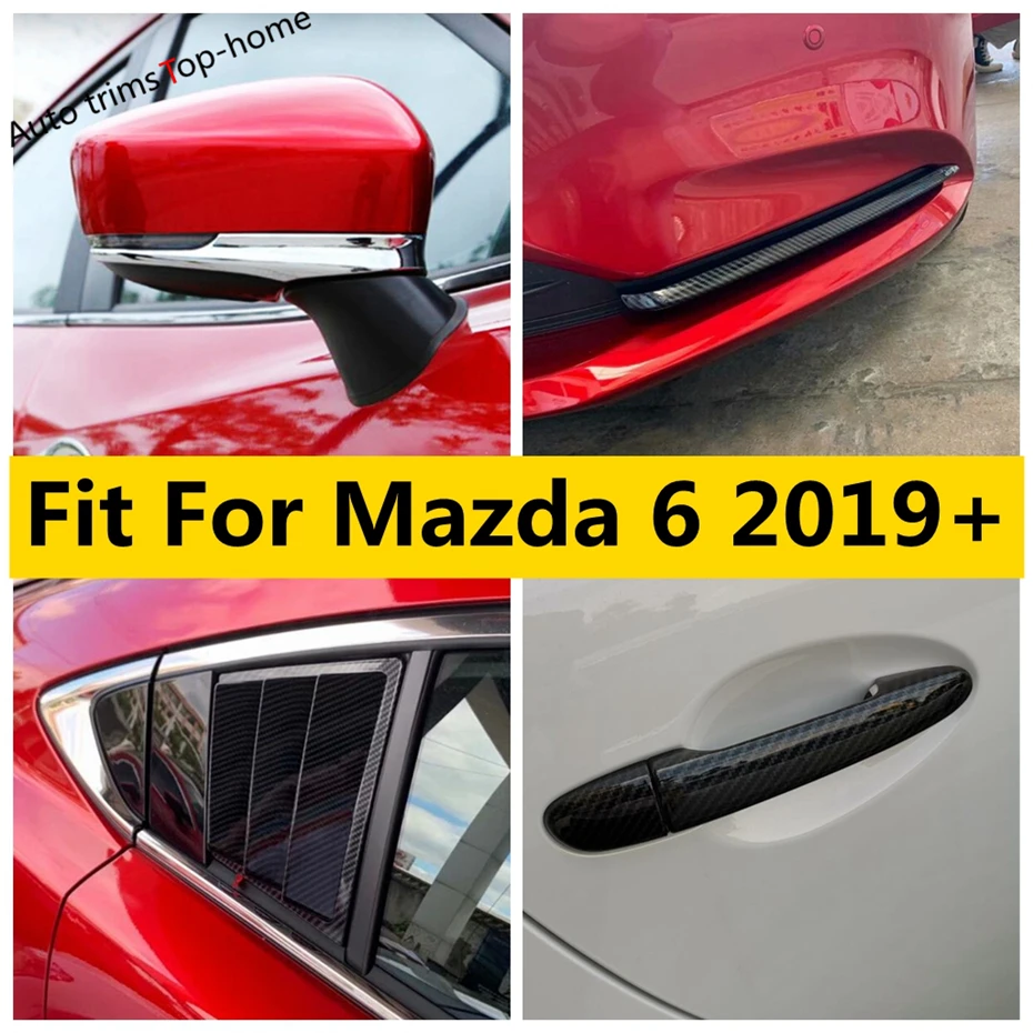 

Rear Window Louver Vent Shutter Rearview Mirror Strip Door Handle Front Fog Light Cover Trim Accessories For Mazda 6 2019 - 2021