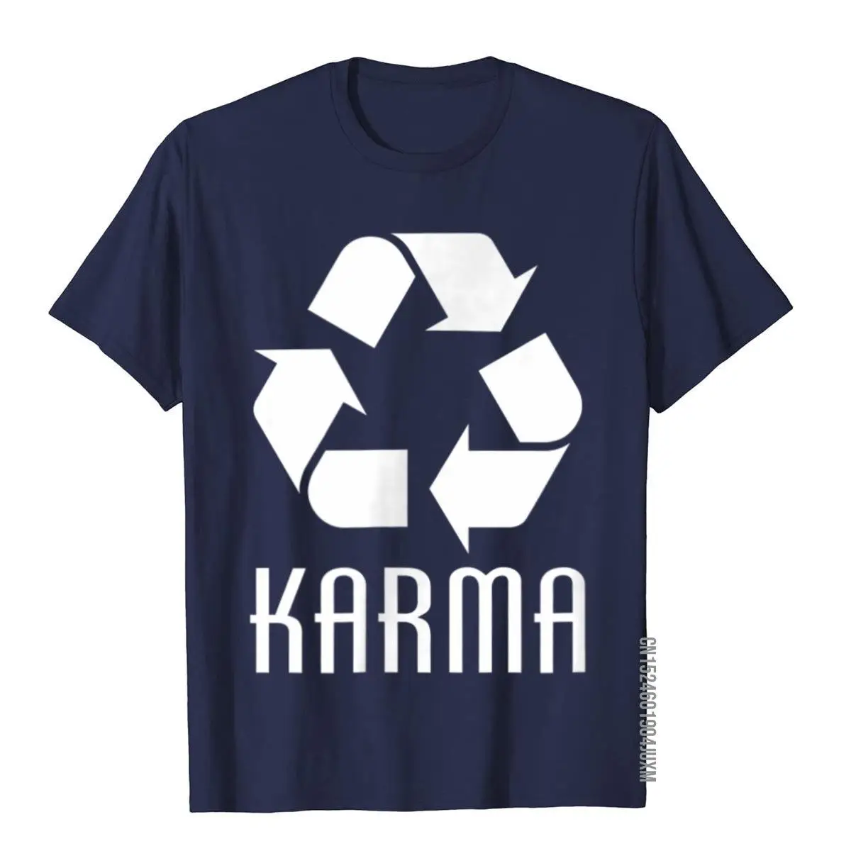 Karma Recycle T-Shirt- Funny Adult T-Shirts Gifts__97A3132navy