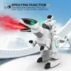 Wireless Remote Control Dinosaur Toys With LED Lights Mist Spray Intelligent Touch Function Non-Toxic And Quality ABS Plastic 4