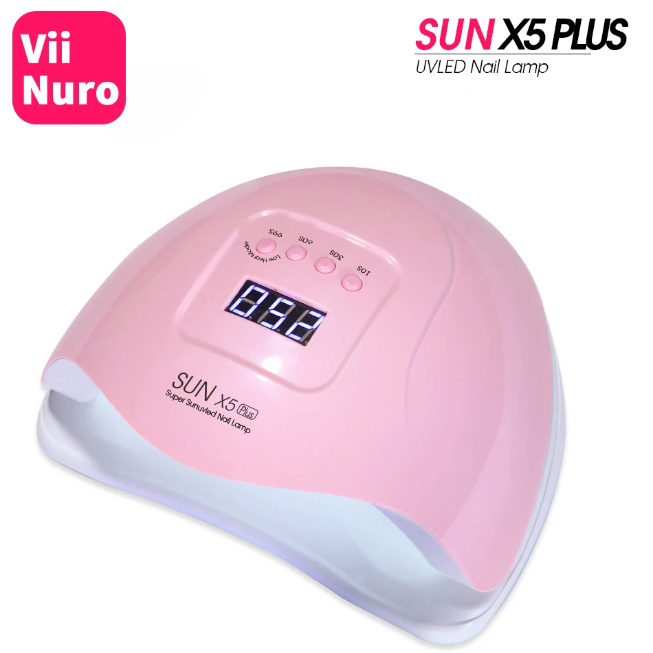 ViiNuro 54 Вт Сушилка для ногтей Sun X5 Plus лампа для сушки гель-лака для маникюра сушки с синхронизацией 10 s/30 s/60 s/99 s все для DIY инструментов для дизайна