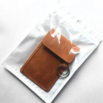 

12.5*8cm Protector Key Bag Car Genuine Leather Anti-Theft RFID Blocking Pouch Case Lightweight
