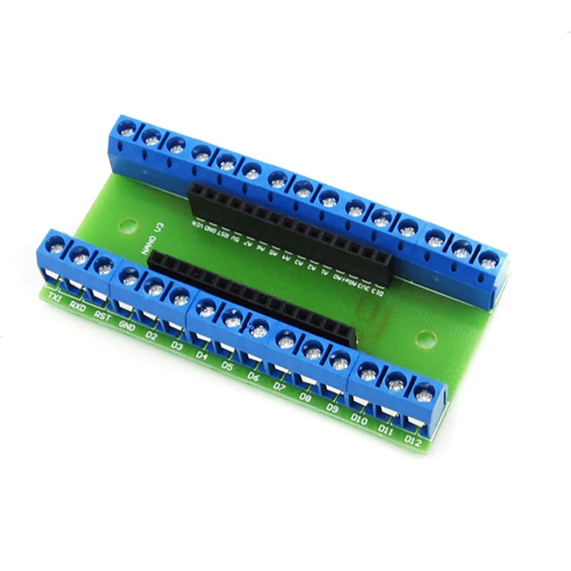 1Pcs Standard Terminal Adapter Board for Arduino Nano V3.0 AVR ATMEGA328P ATMEGA328P-AU Module 100% Origin 