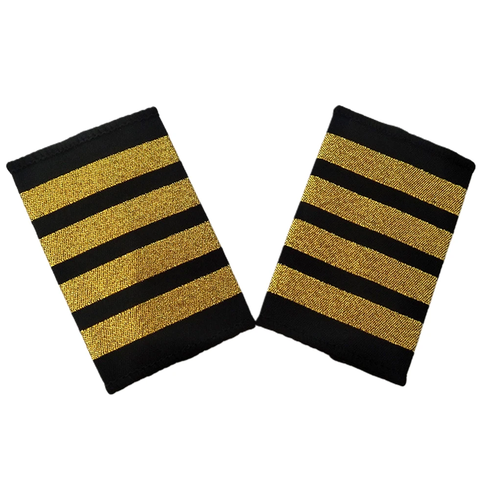 1 пара одежды ремесло форма аксессуар для рубашки одежда Декор авиакомпания Косплей значки на плечо профессиональные пилоты погоны