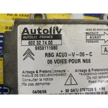 

602327400 9659111980 switchboard Airbag Citroen Xsara Picasso *