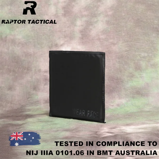 Soft BulletProof Plate 6"x6" NIJ Level IIIA 3A 0101.06 Soft Ballistic Side Panel Two Pieces - Raptor Tactical 5