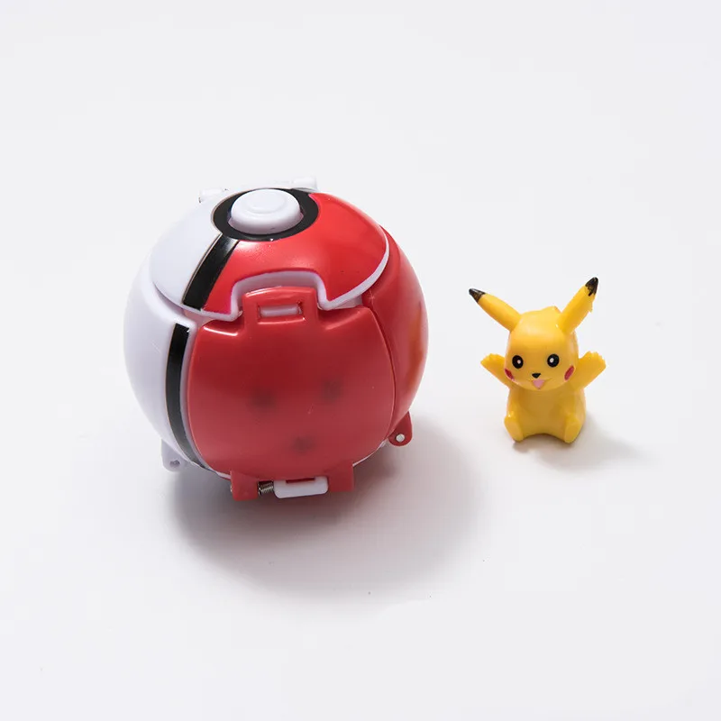 Аниме Покемон мяч Пикачу карманные монстры Косплей Pop-up Poke Ball Bulbasaur дети мультфильм Милая игрушечная бутафория Костюмы Аксессуары - Цвет: 2