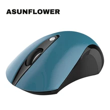 Asunflower 2,4G WiFi Беспроводная мышь для ноутбука, ноутбука, офисной игры, портативная 1600 dpi беспроводная мышь для Windows 10 Mac OS Linux