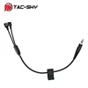 TAC-SKY Y Cable With Comtac Microphone And U94 Ptt For Tactical Noise-Cancelling Earphone IPSC Version Comtac ii iii Earphone ► Photo 2/6