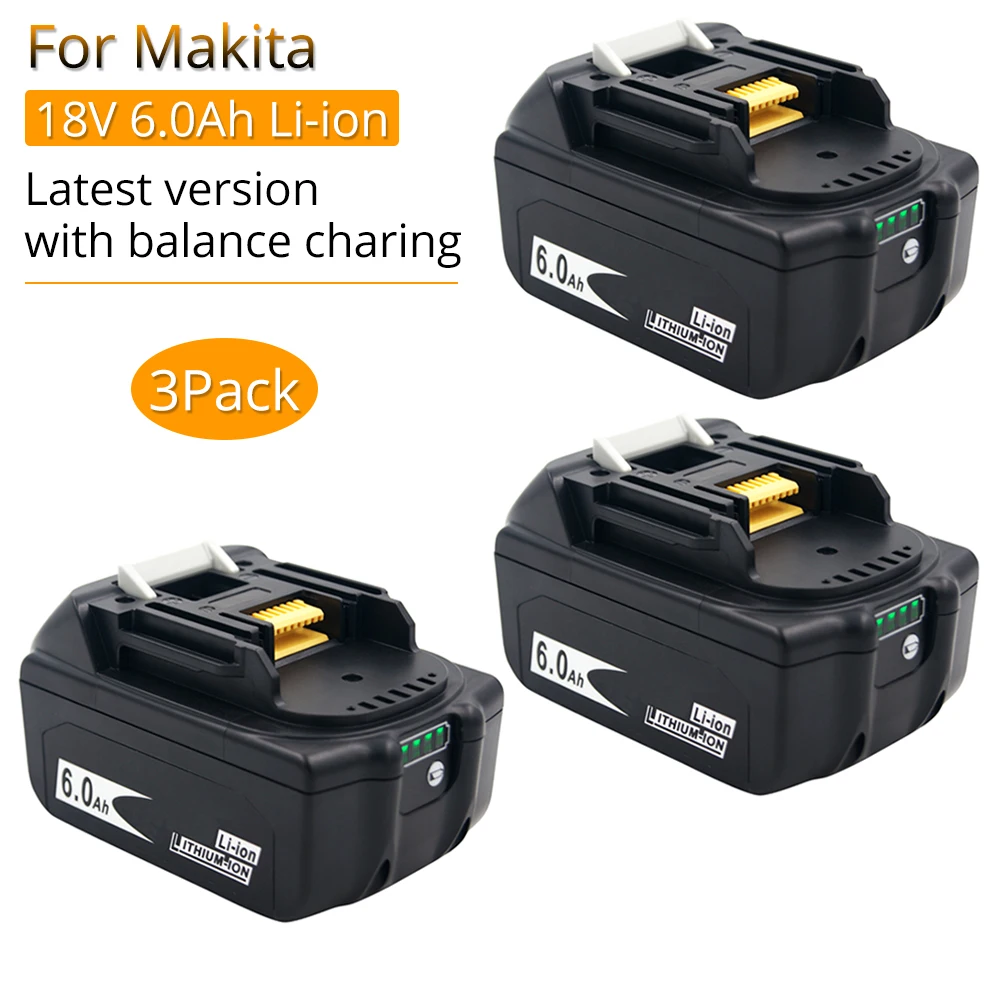 4 pack 18V 6.0ah LXT Li-Ion Battery for 