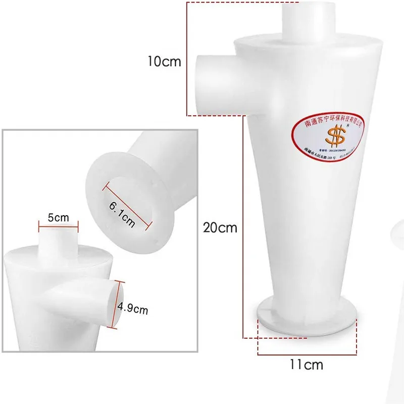 Cena Odpylacz cyklonowy filtr separatora odkurzacze odkurzacze narzędzie filtrujące do odkurzaczy plastikowy Separator pyłu w proszku