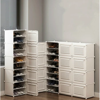

Multi-layer simple shoe cabinet household door storage artifact dustproof plastic economical large capacity small dormitory shoe