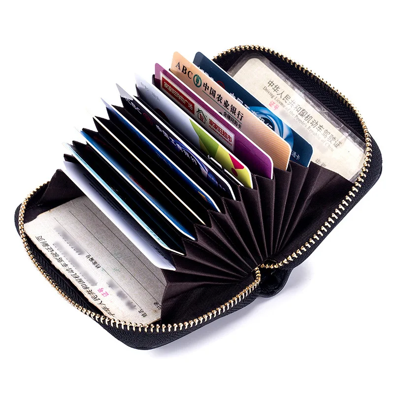 

High Quality 100% First Layer Of Cowhide Genuine Leather Card ID Holder Men Credit Card Case Leather Business Card Holders Bag