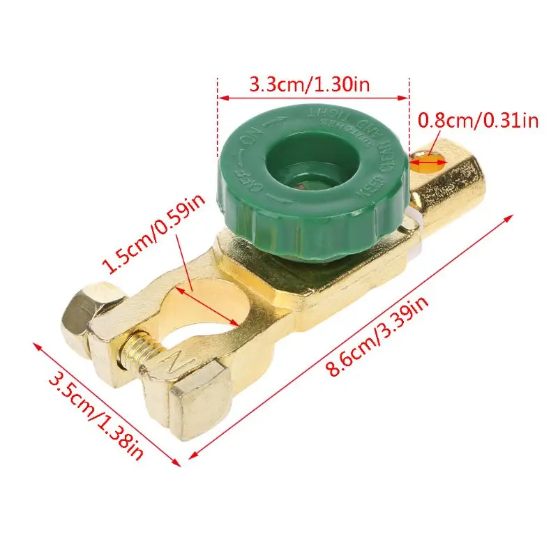 

Car Battery Terminal Link Switch Quick Cut-off Disconnect Isolator Switch Car Truck Vehicle Parts Auto Accessories 77UE