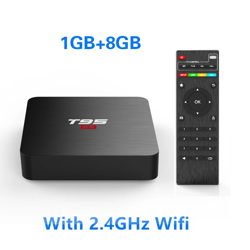 1GB8GB Тв-приставка T95 S2, ос Android 7,1, смарт-тв-приставка 2 гб, 16 гб, четырехъядерный процессор Amlogic S905W, 2,4 ггц, WiFi, тв-приставка, 1 гб, 8 гб, T95S2, плеер PK X96mini - Цвет: 1GB8GB