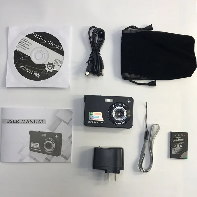 2.7 Inch Ultra-thin 21MP HD Digital Camera Students Digital Cameras Birthday Gift for Kids Friends VH99