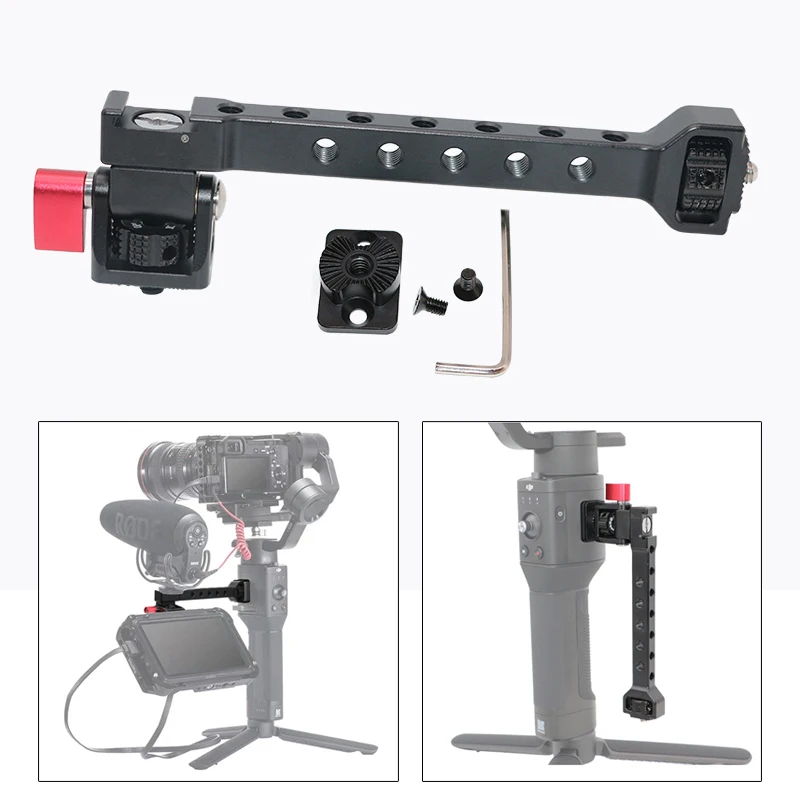 1/4 ''Горячий башмак Mic Flash Light подставка держатель для Dji Ronin S SC ZHIYUN Weebill кран 3 карданный камеры монитор Стенд баркет