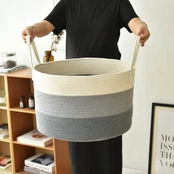 

Storage Basket, Large Capacity Foldable Storage Box Laundry Bucket Dirt Clothes Organizer for Home